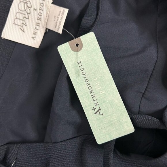 Anthropologie Mare Mare Cut Out Shift Mini Dress Navy Blue Size 1X - Picture 11 of 14